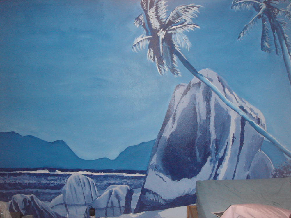 Landscape. Acrylic Mural