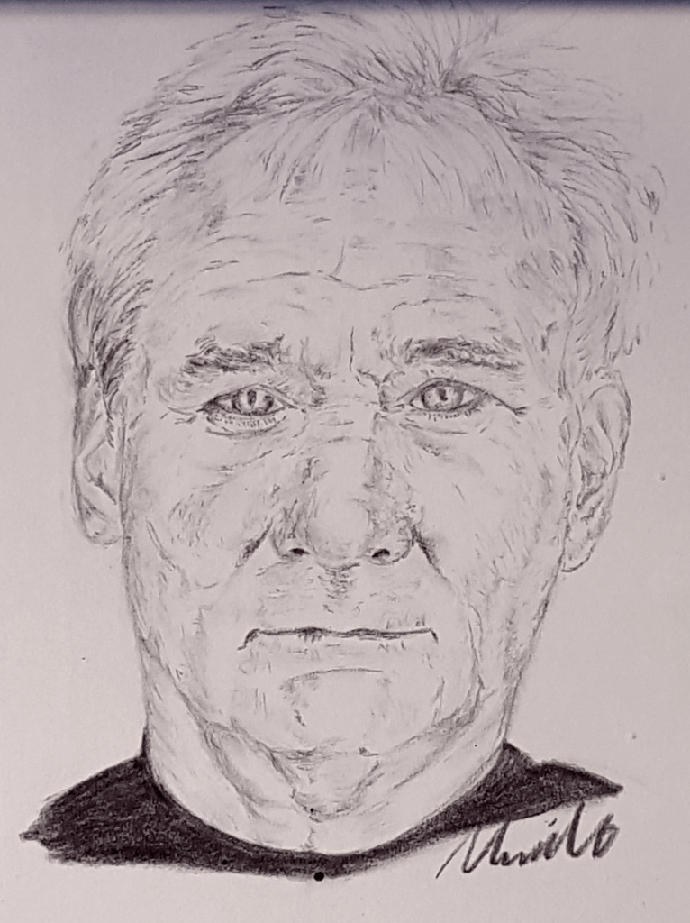 Portrait. Charcoal Drawing