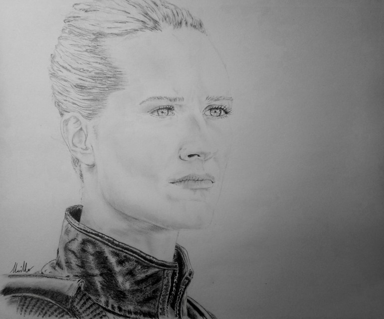 Portrait. Graphite pencil on paper