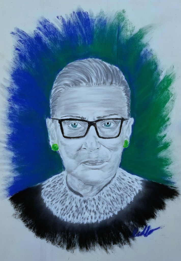 Portrait. Chalk Pastel Painting